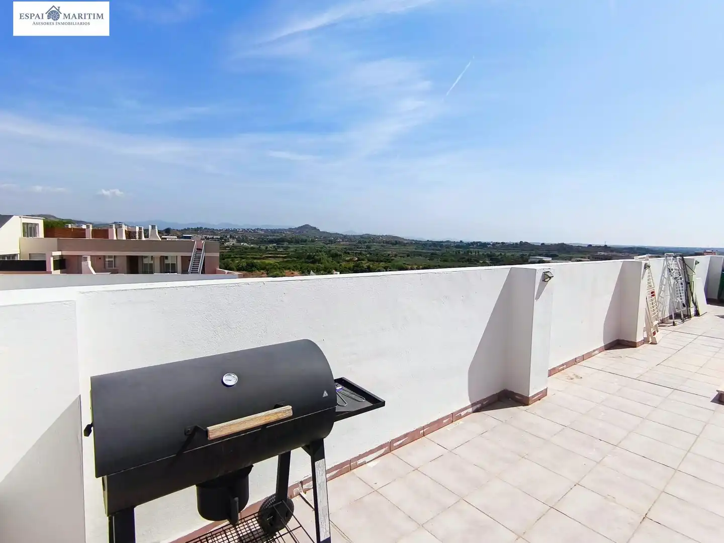 Terrasse von Dachboden zum Verkauf in Vilamarxant mit Klimaanlage, Terrasse und Ofen