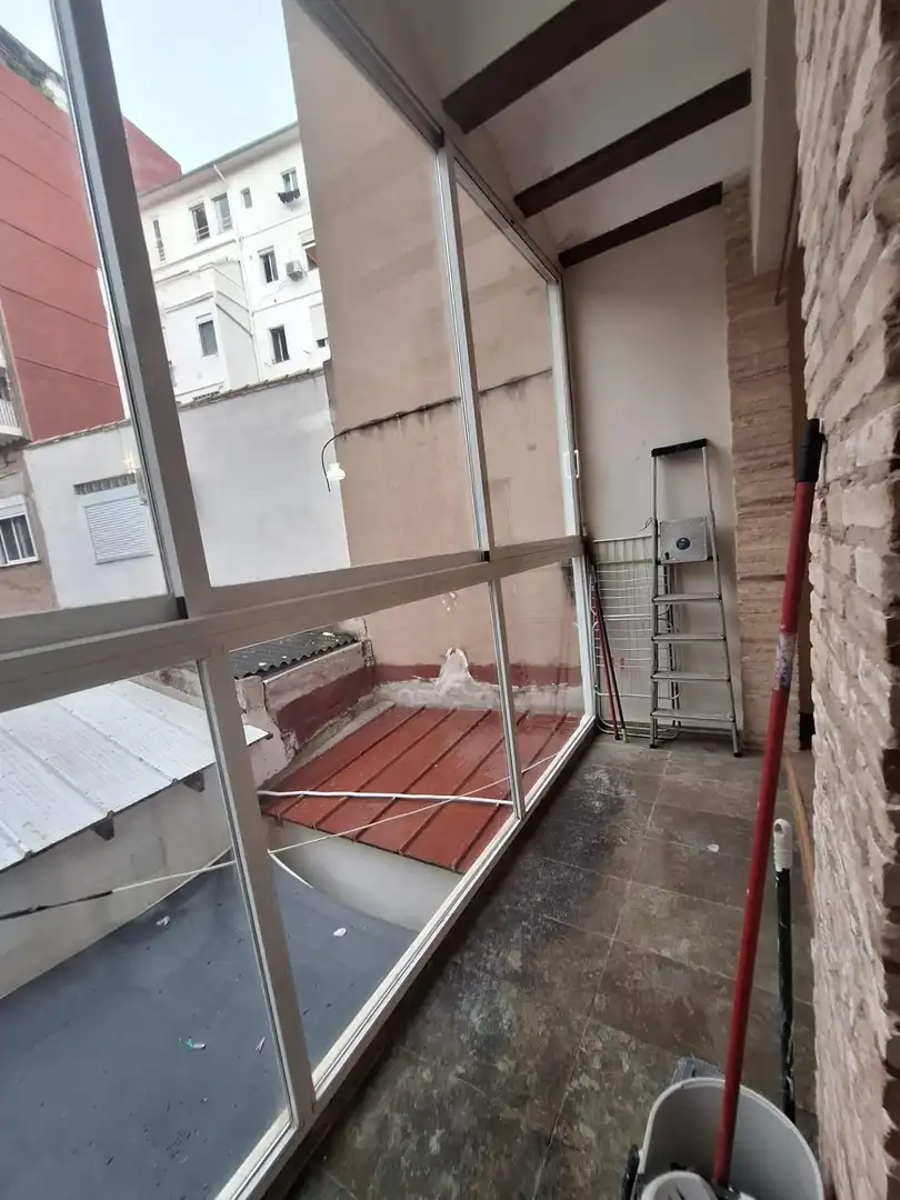 Balcony of Flat for rent in Valencia  with Air Conditioner, Heating and Parquet flooring