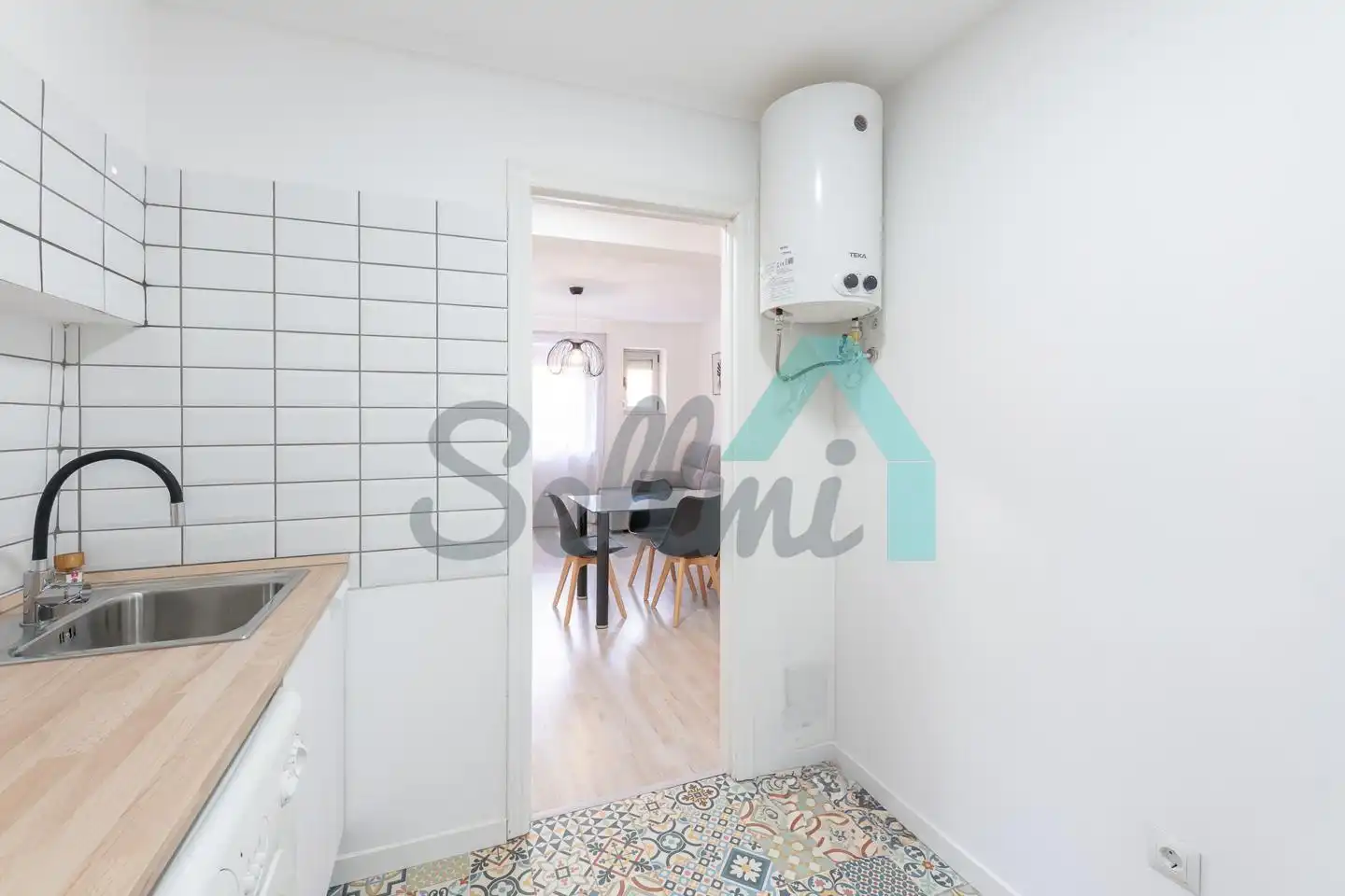 Cocina de Planta baja en venta en Mieres (Asturias) con Calefacción, Trastero y Amueblado