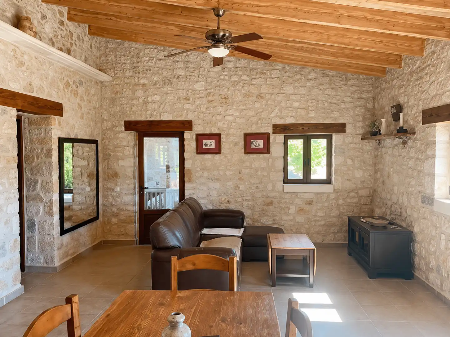 Wohnzimmer von Haus oder Chalet zur Miete in Lloret de Vistalegre mit Heizung, Privatgarten und Terrasse