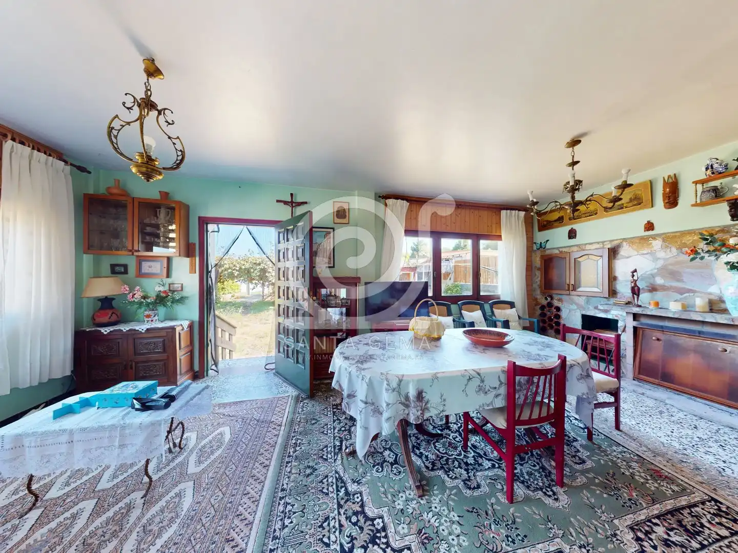 Jardín de Casa o chalet en venta en Cambre  con Jardín privado, Trastero y Amueblado