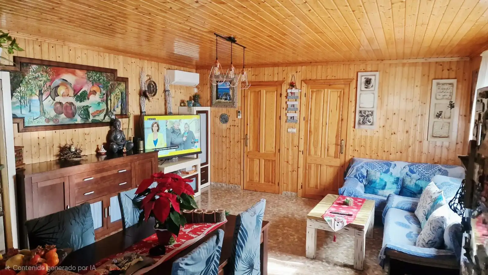 Wohnzimmer von Country house zum Verkauf in Vélez-Málaga mit Klimaanlage, Privatgarten und Terrasse