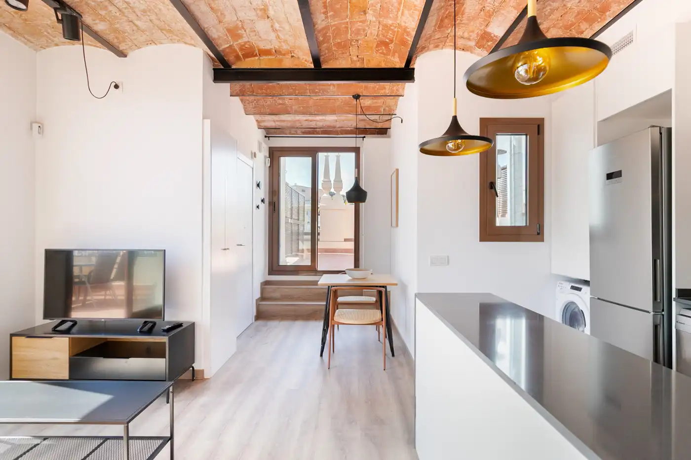 Cocina de Piso en venta en Barcelona con Aire acondicionado, Parquet y Terraza