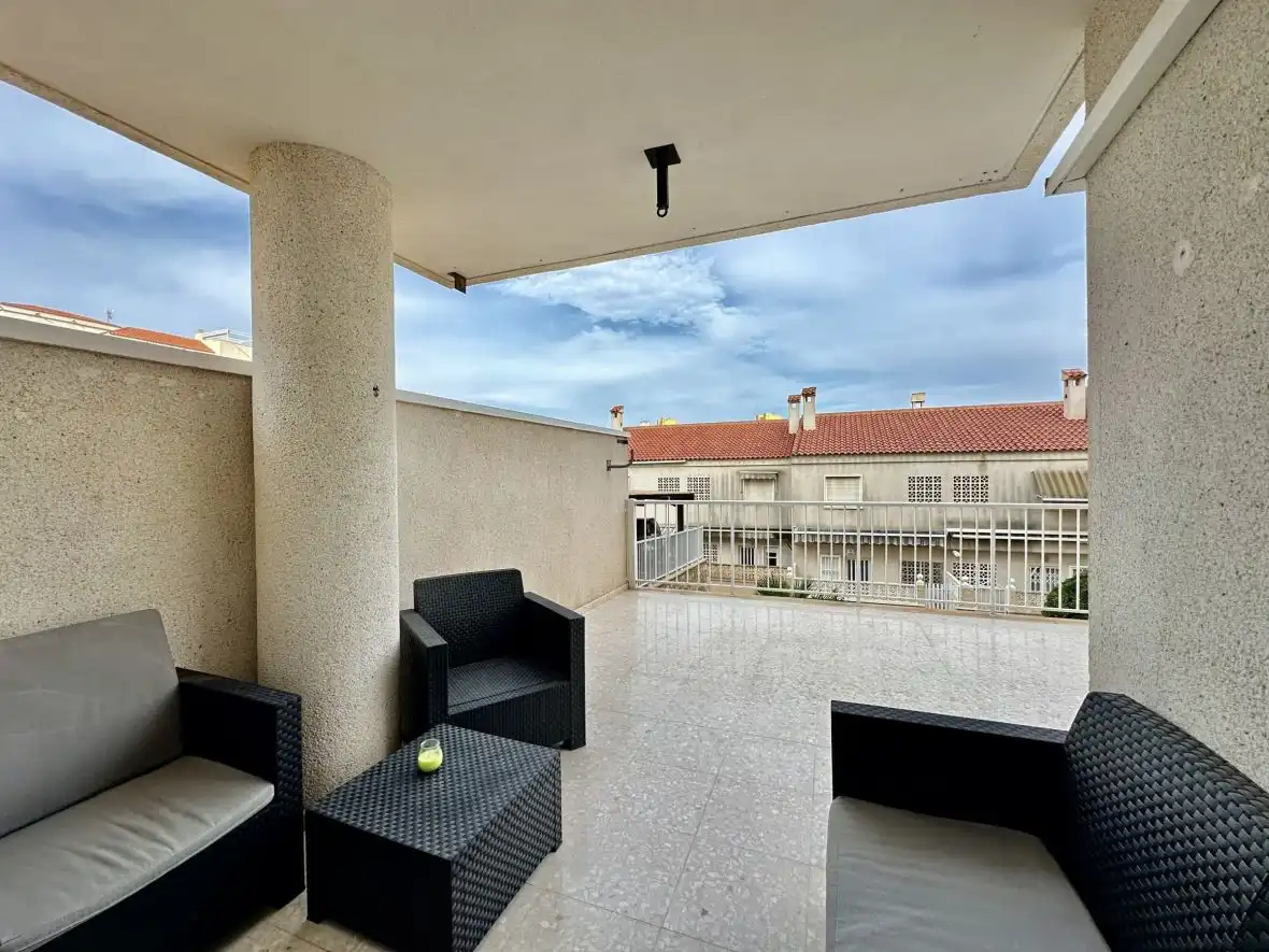 Terraza de Apartamento en venta en Elche / Elx con Calefacción, Terraza y Piscina