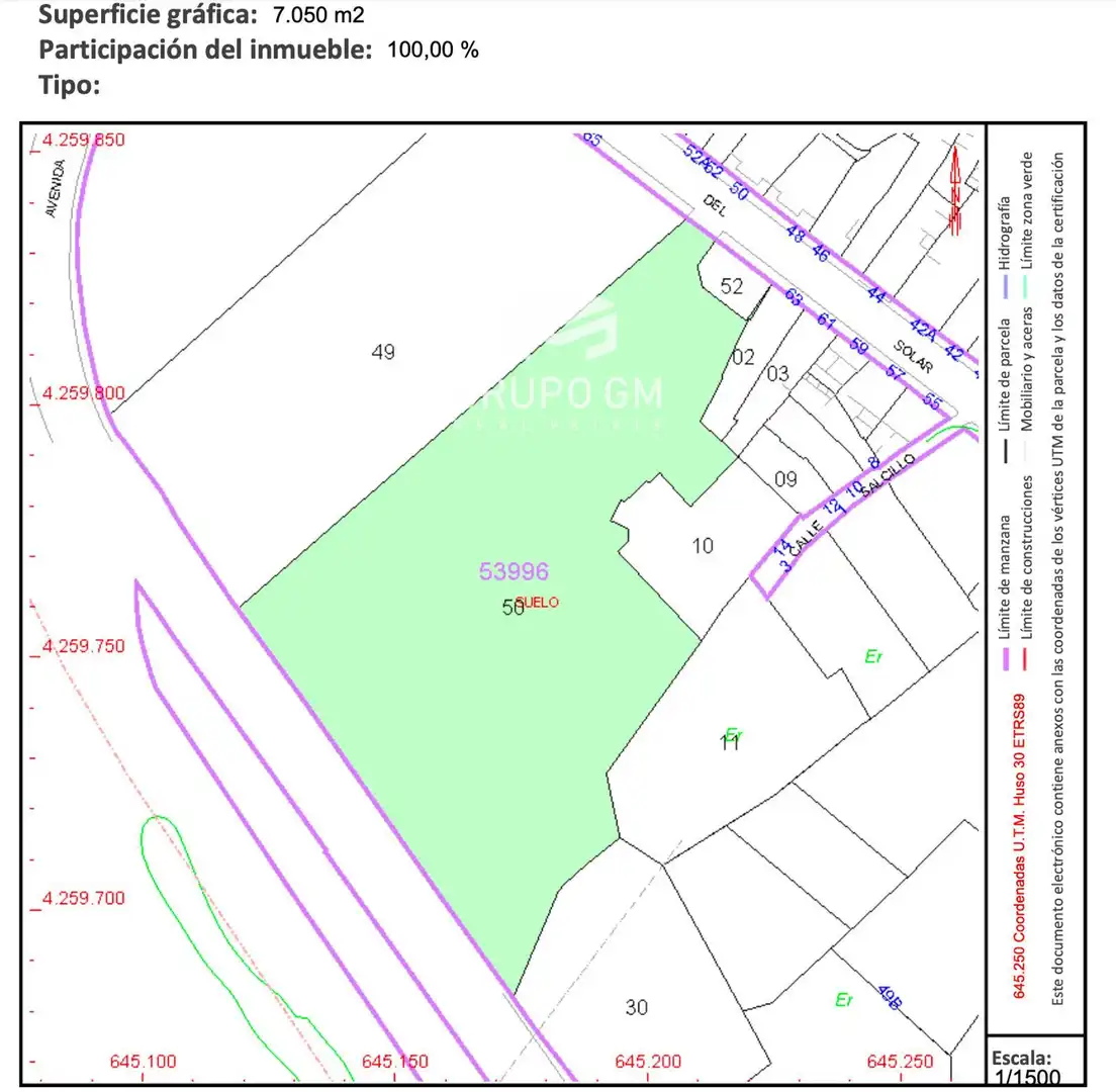 Terreny residencial en venda a Baron Solar 65