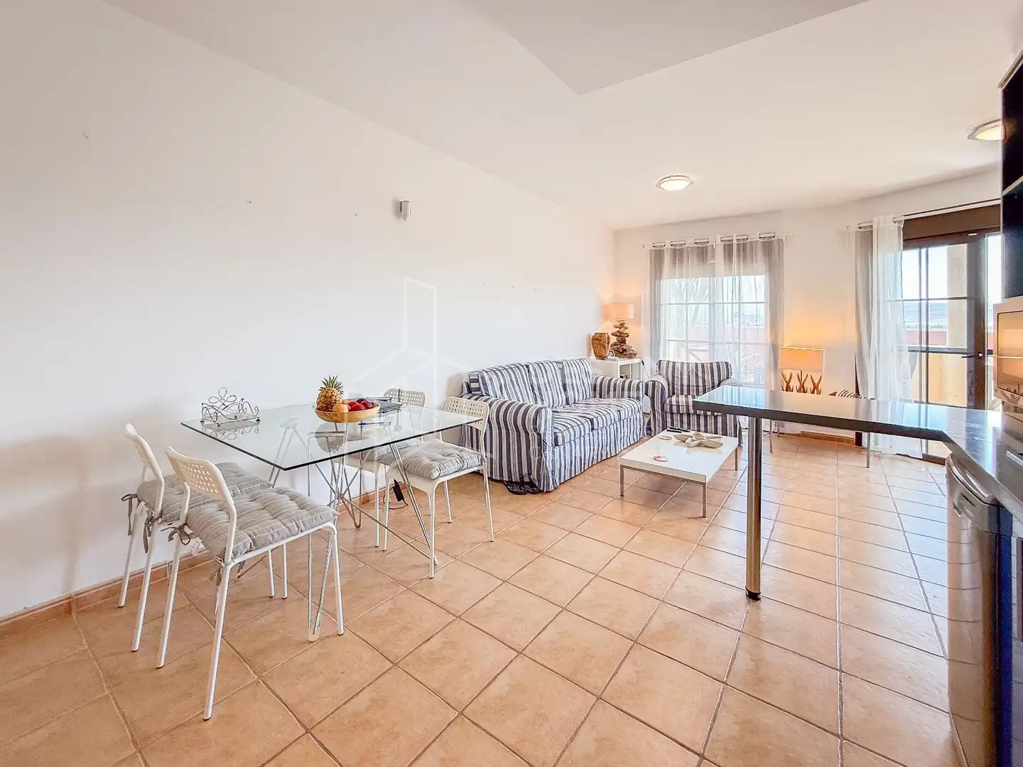 Living room of Apartments for sale in La Oliva  with Private garden, Terrace and Furnished
