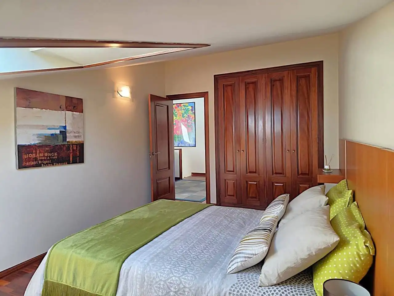 Schlafzimmer von Einfamilien-Reihenhaus zum Verkauf in Sada (A Coruña) mit Klimaanlage, Heizung und Privatgarten