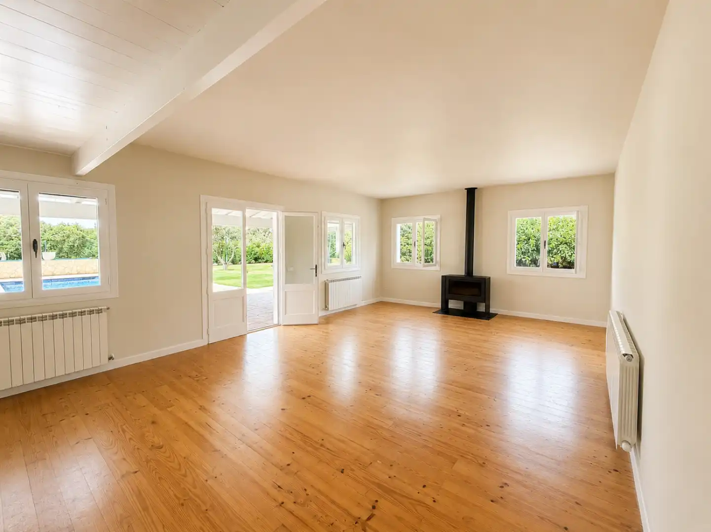 Living room of Houses for rent in Sa Pobla  with Air Conditioner, Heating and Private garden