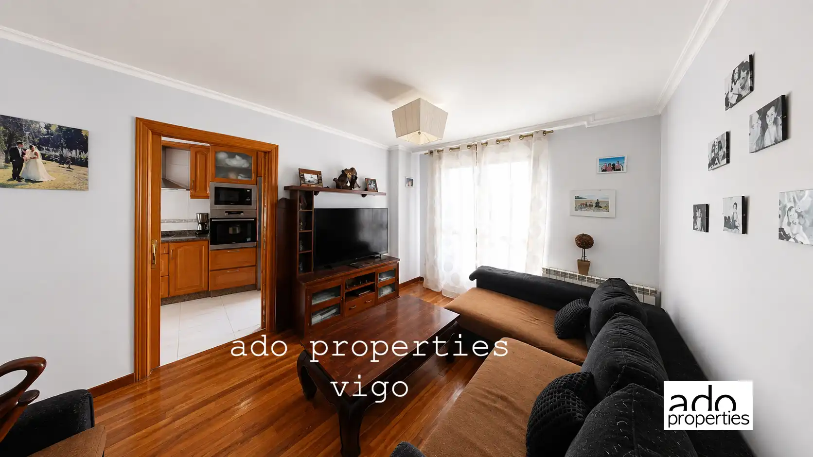 Wohnzimmer von Wohnung zum Verkauf in Redondela mit Heizung, Parkett und Möbliert