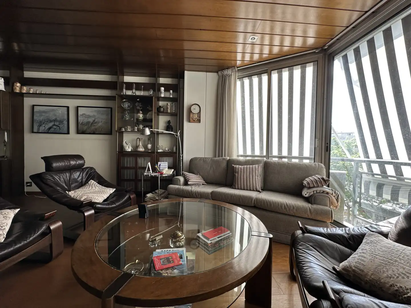 Sala d'estar de Pis de lloguer en Barcelona amb Aire condicionat, Calefacció i Parquet