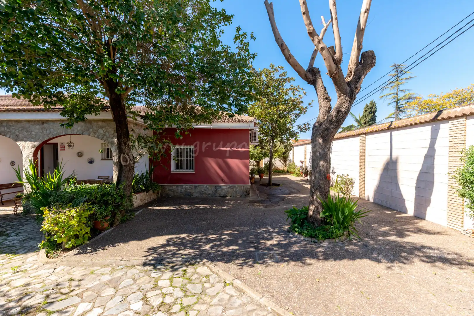 Vista exterior de Casa o chalet en venta en Villanueva del Ariscal con Aire acondicionado, Calefacción y Jardín privado