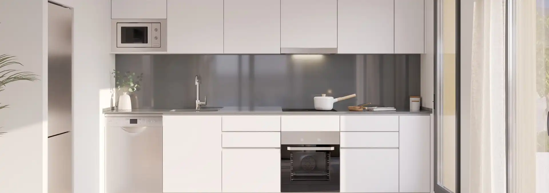 Kitchen of Apartments for sale in Marbella  with Air Conditioner, Terrace and Alarm