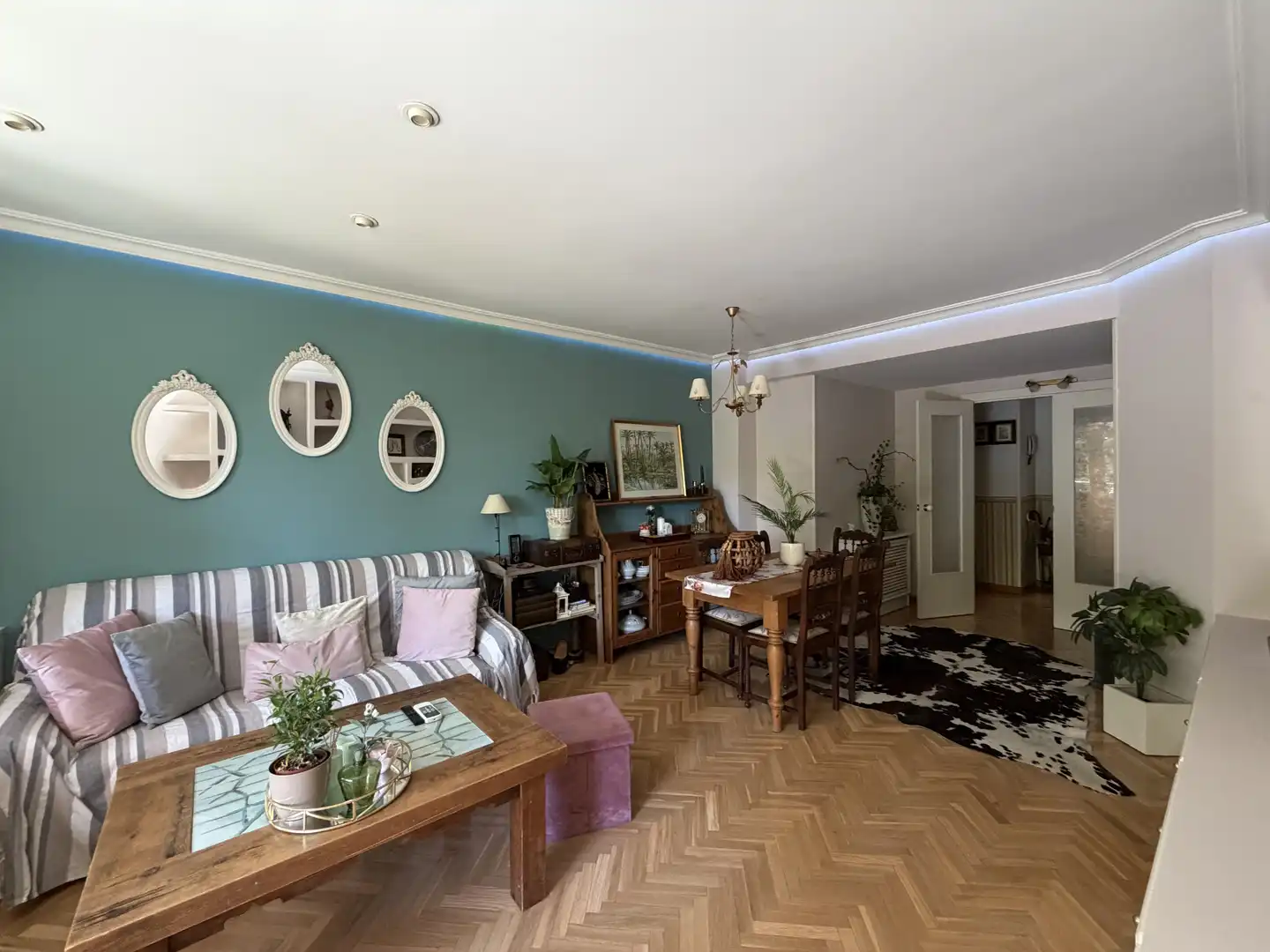 Sala d'estar de Pis en venda en Tres Cantos amb Aire condicionat, Calefacció i Parquet