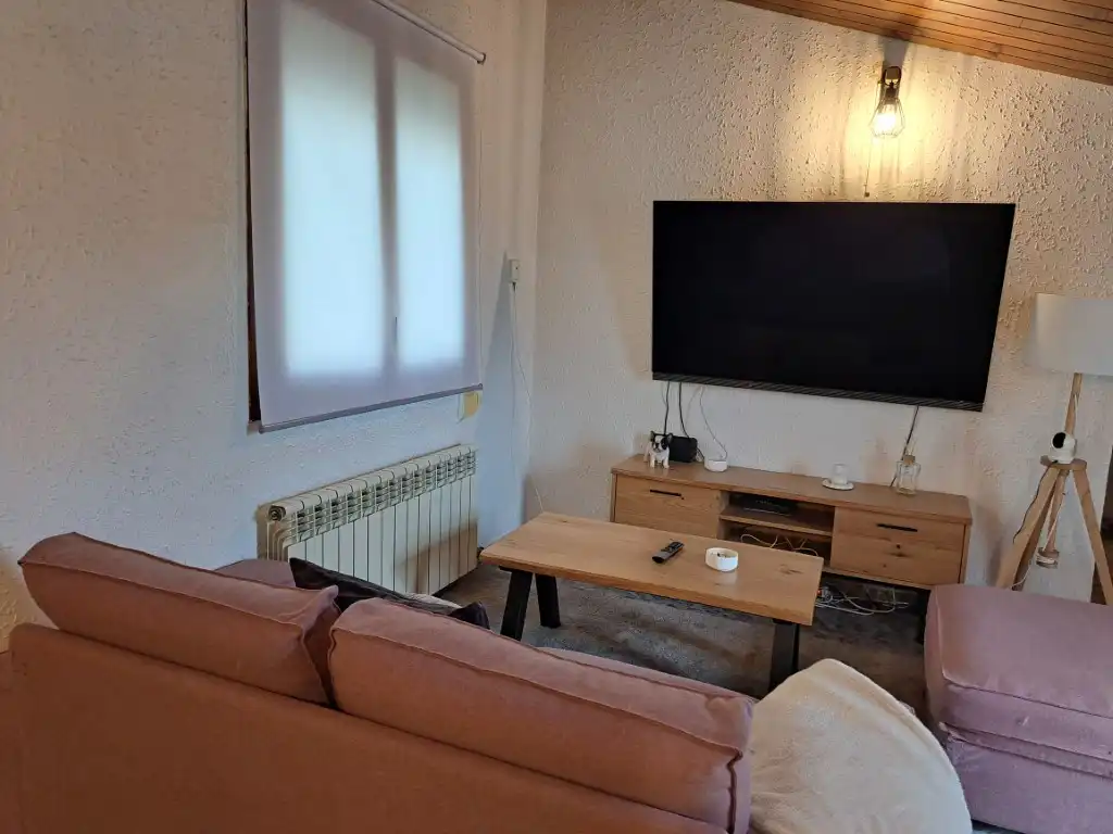 Sala d'estar de Àtic en venda en Berga amb Calefacció, Terrassa i Moblat