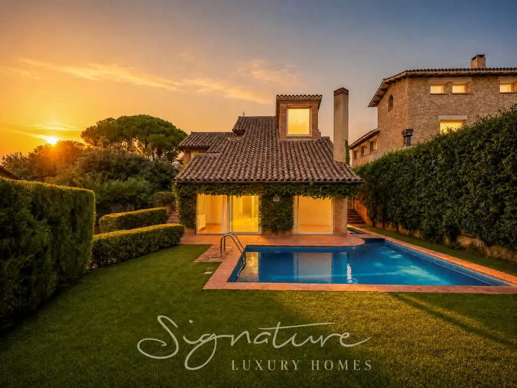 Vista exterior de Casa o chalet de alquiler en Sant Cugat del Vallès con Aire acondicionado, Jardín privado y Terraza
