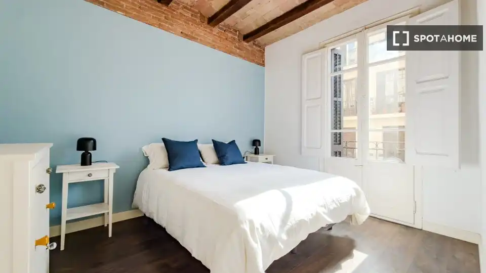 Habitación de Piso de alquiler en Barcelona con Aire acondicionado, Calefacción y Amueblado