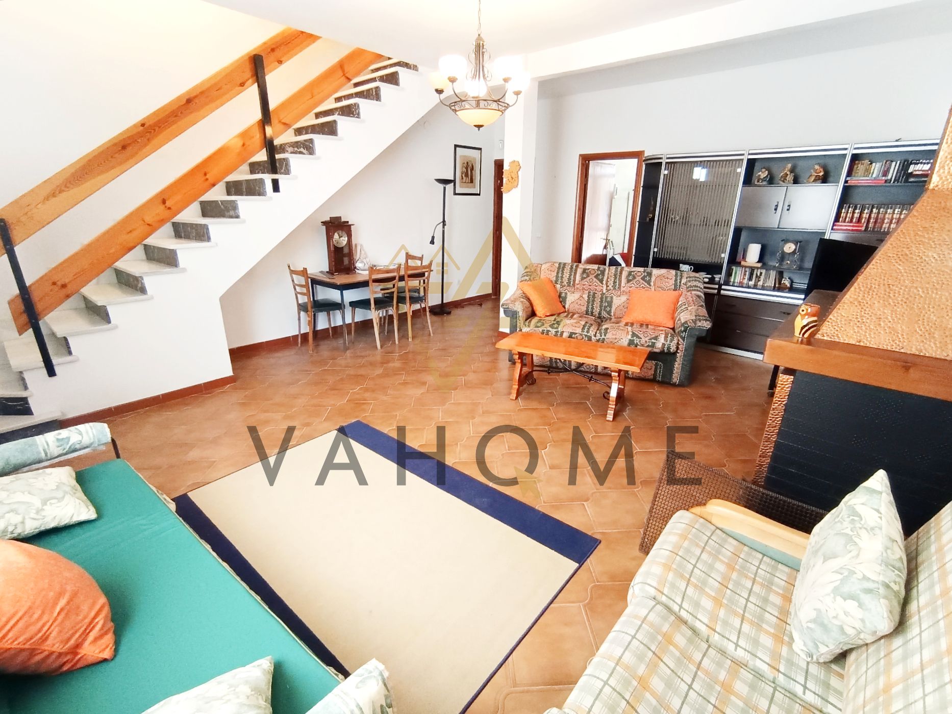 Living room of Single-family semi-detached for sale in Cazalegas  with Heating, Private garden and Terrace
