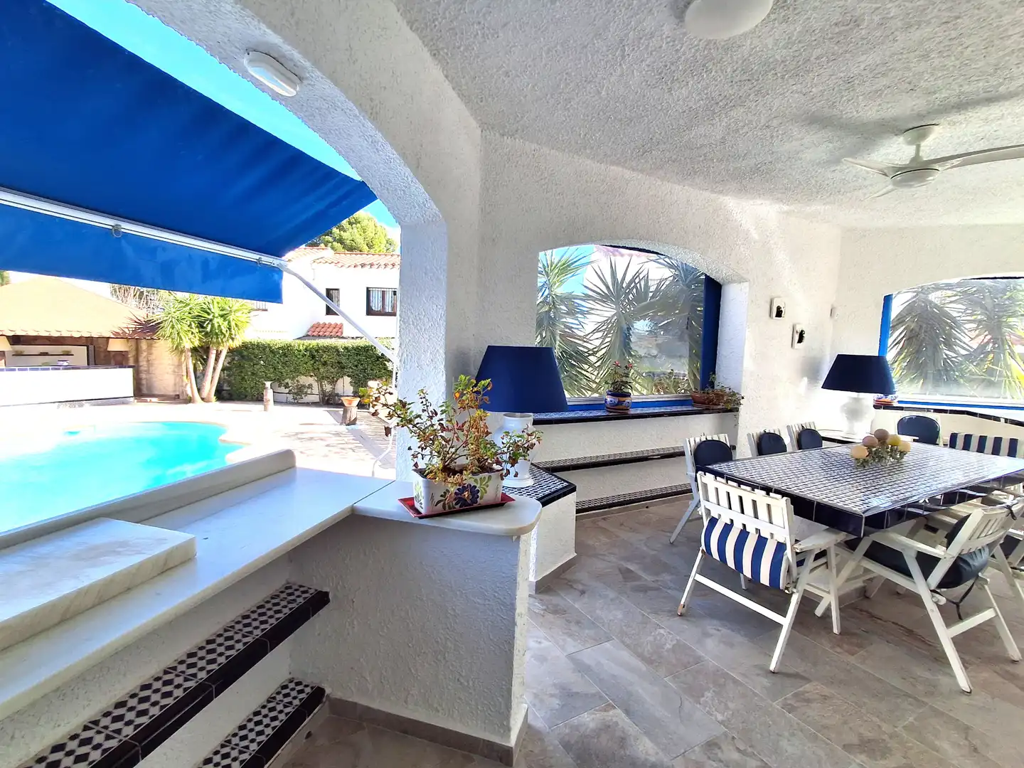 Terrasse von Haus oder Chalet zum Verkauf in Mont-roig del Camp mit Klimaanlage, Heizung und Privatgarten