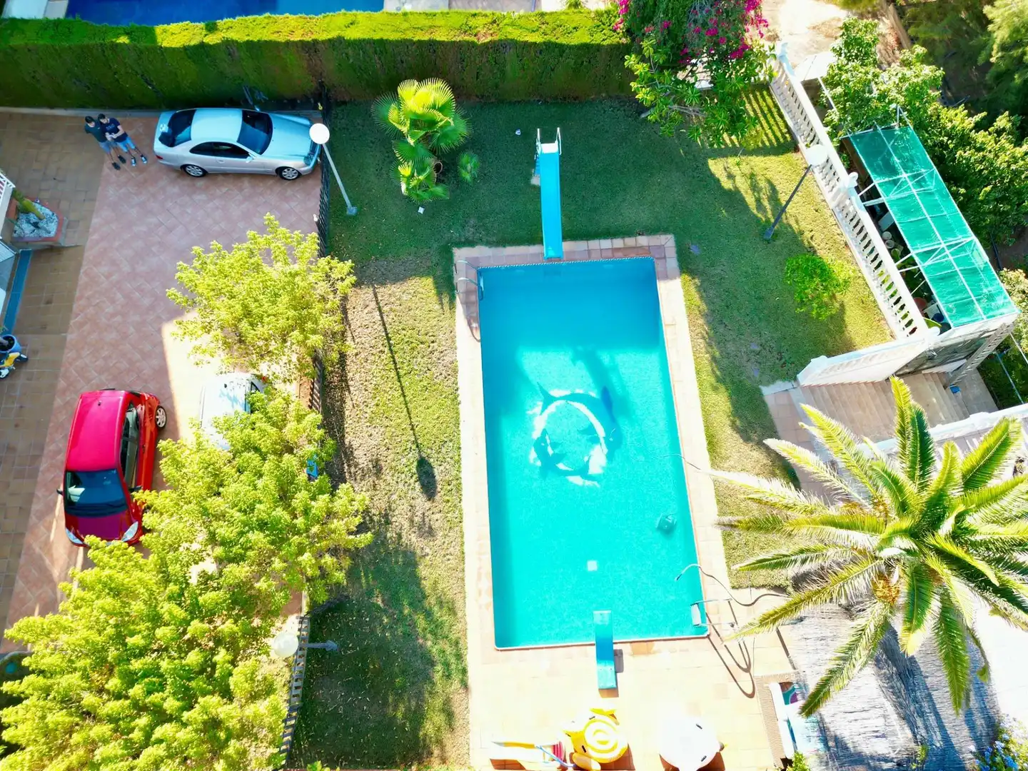 Swimming pool of Houses for sale in Almazora / Almassora  with Air Conditioner, Private garden and Terrace