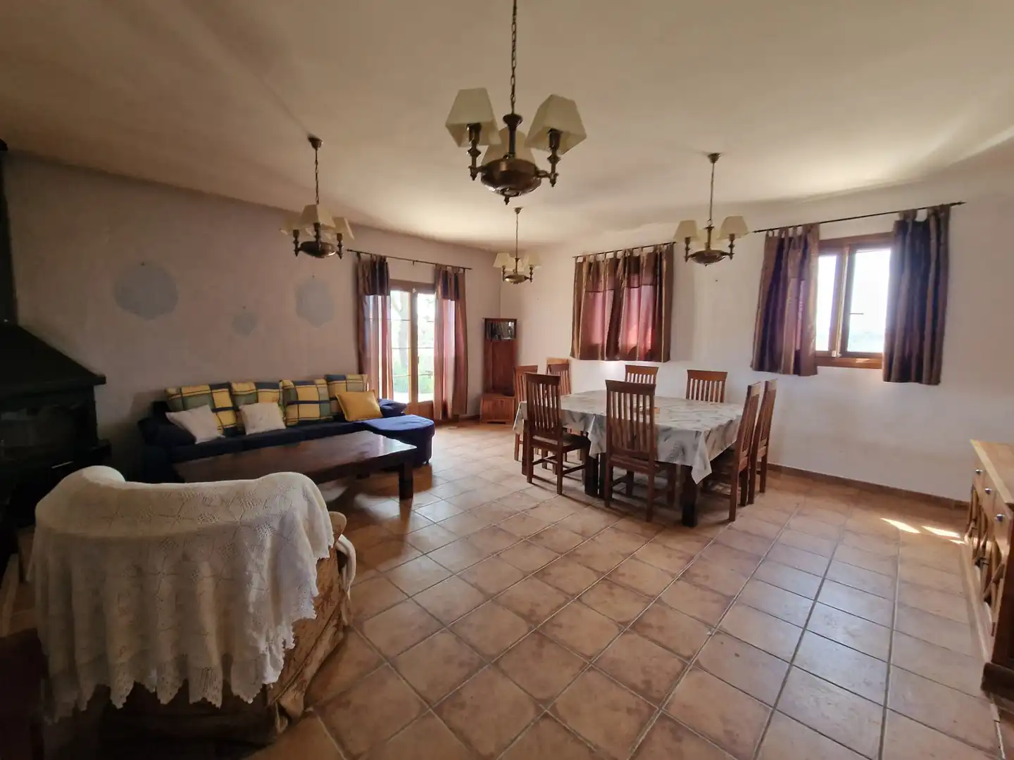 Living room of Country homes for sale in Preixens  with Heating, Private garden and Terrace