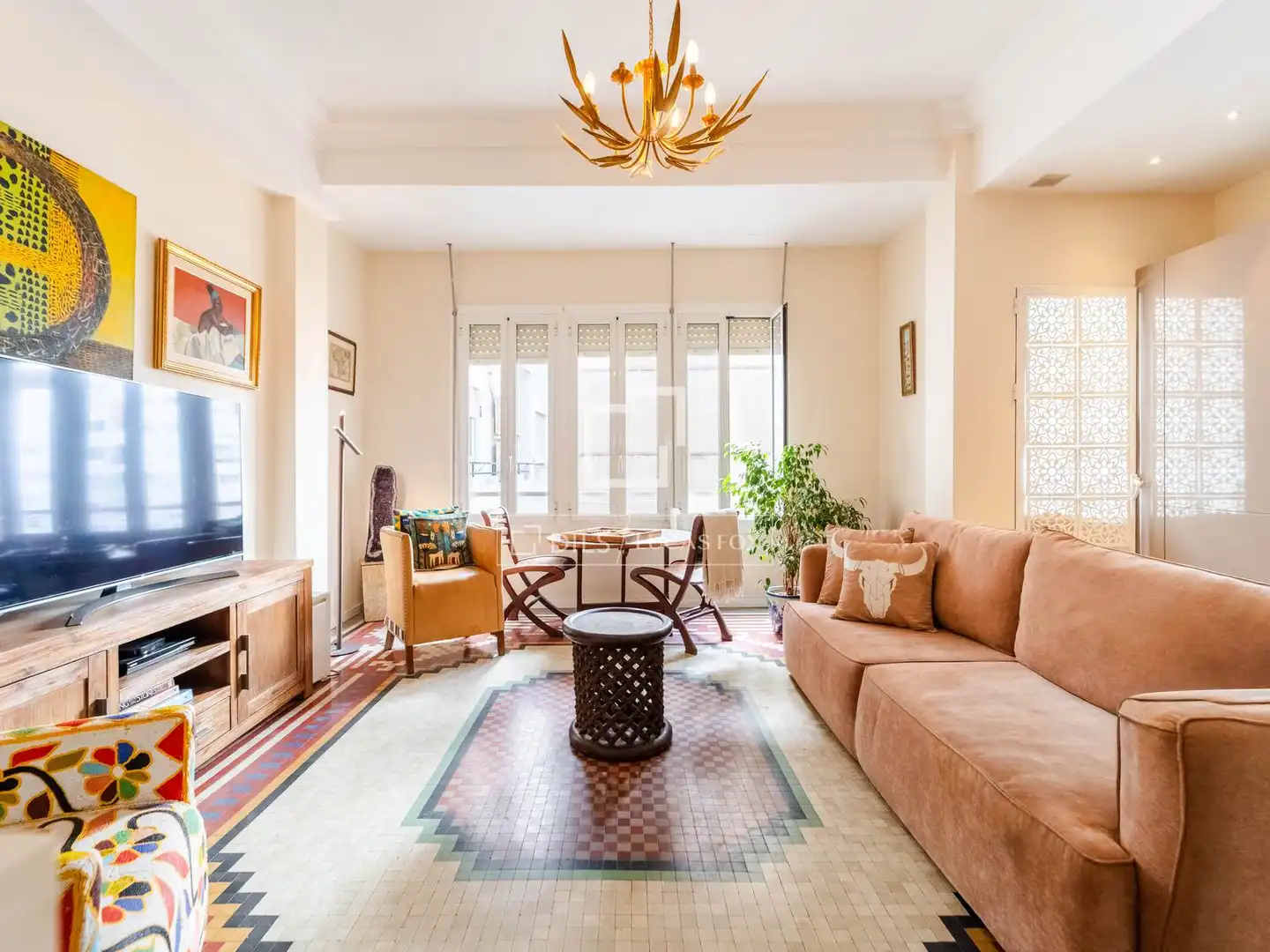 Sala de estar de Piso en venta en L'Eixample