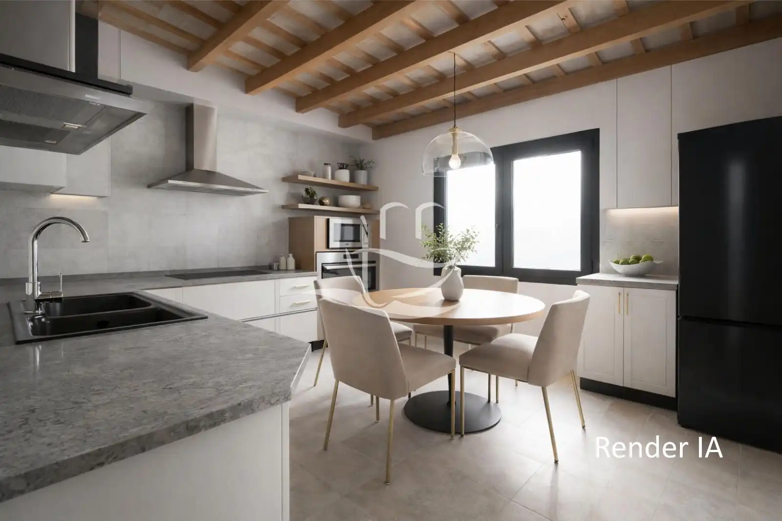 Cocina de Casa o chalet en venta en Mont-ras con Piscina y Alarma