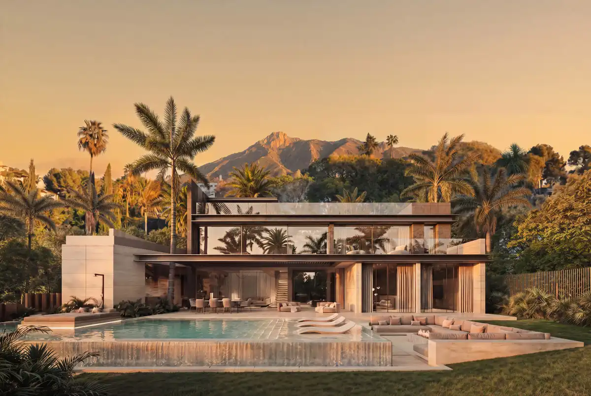 Vista exterior de Casa o chalet en venta en Marbella con Aire acondicionado, Jardín privado y Terraza