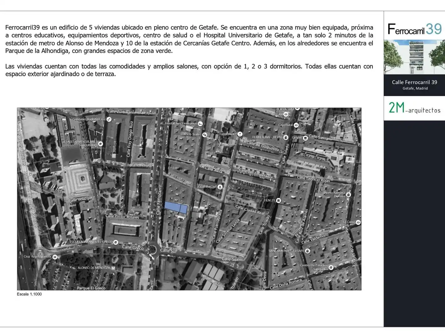 Exterior view of Buildings for sale in Getafe