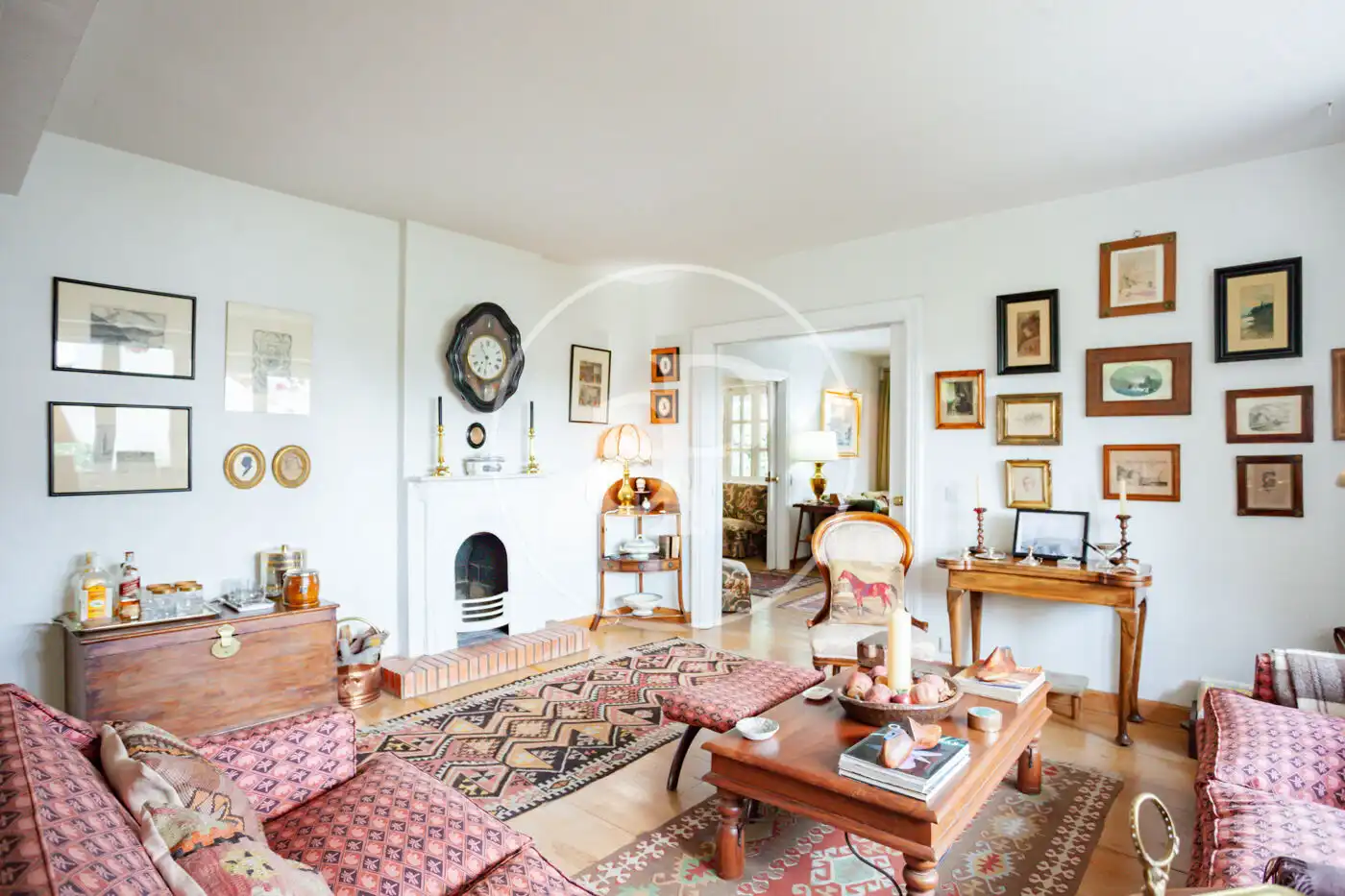 Living room of Houses for sale in Madrid  with Heating, Private garden and Terrace