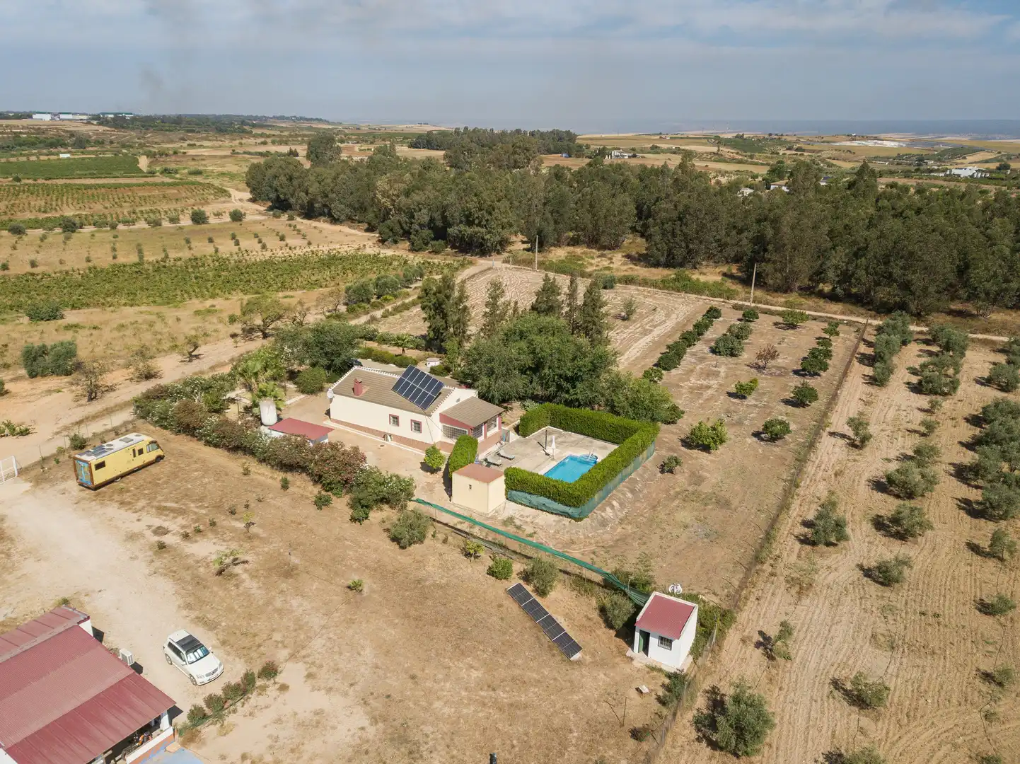 Finca rústica en venta en La Palma del Condado con Jardín privado, Terraza y Piscina