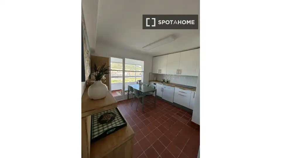 Küche von Wohnung zur untervermieten in Bilbao  mit Klimaanlage, Terrasse und Möbliert