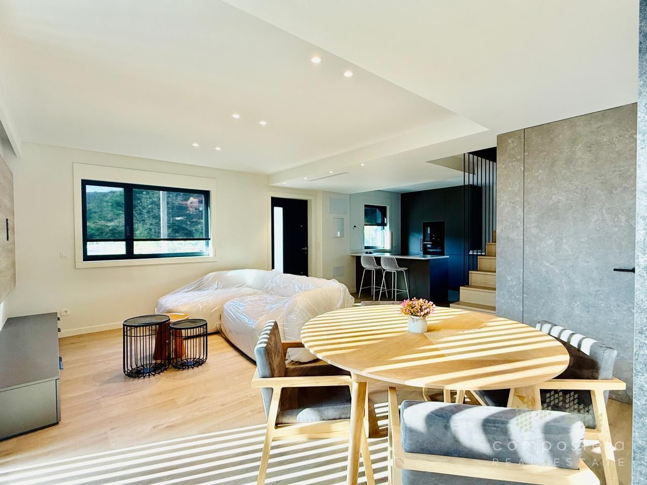 Living room of House or chalet to rent in Padrón  with Heating, Private garden and Furnished