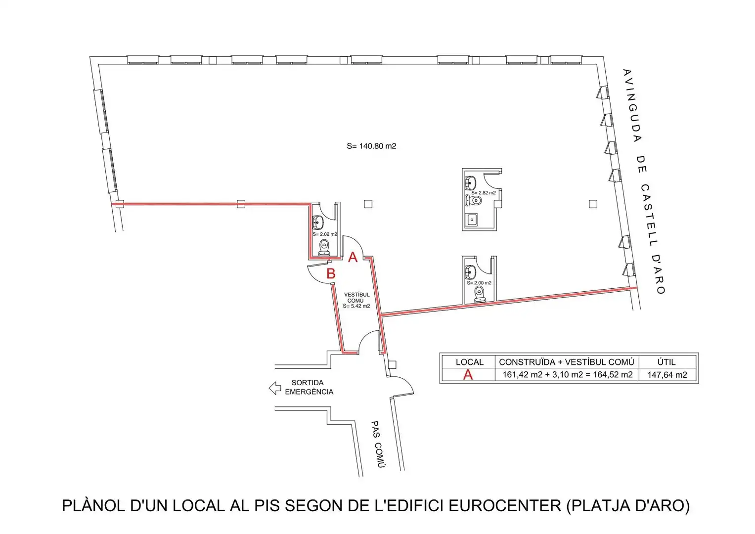 Exterior view of Office for sale in Castell d'Aro, Platja d'Aro i s'Agaró  with Heating