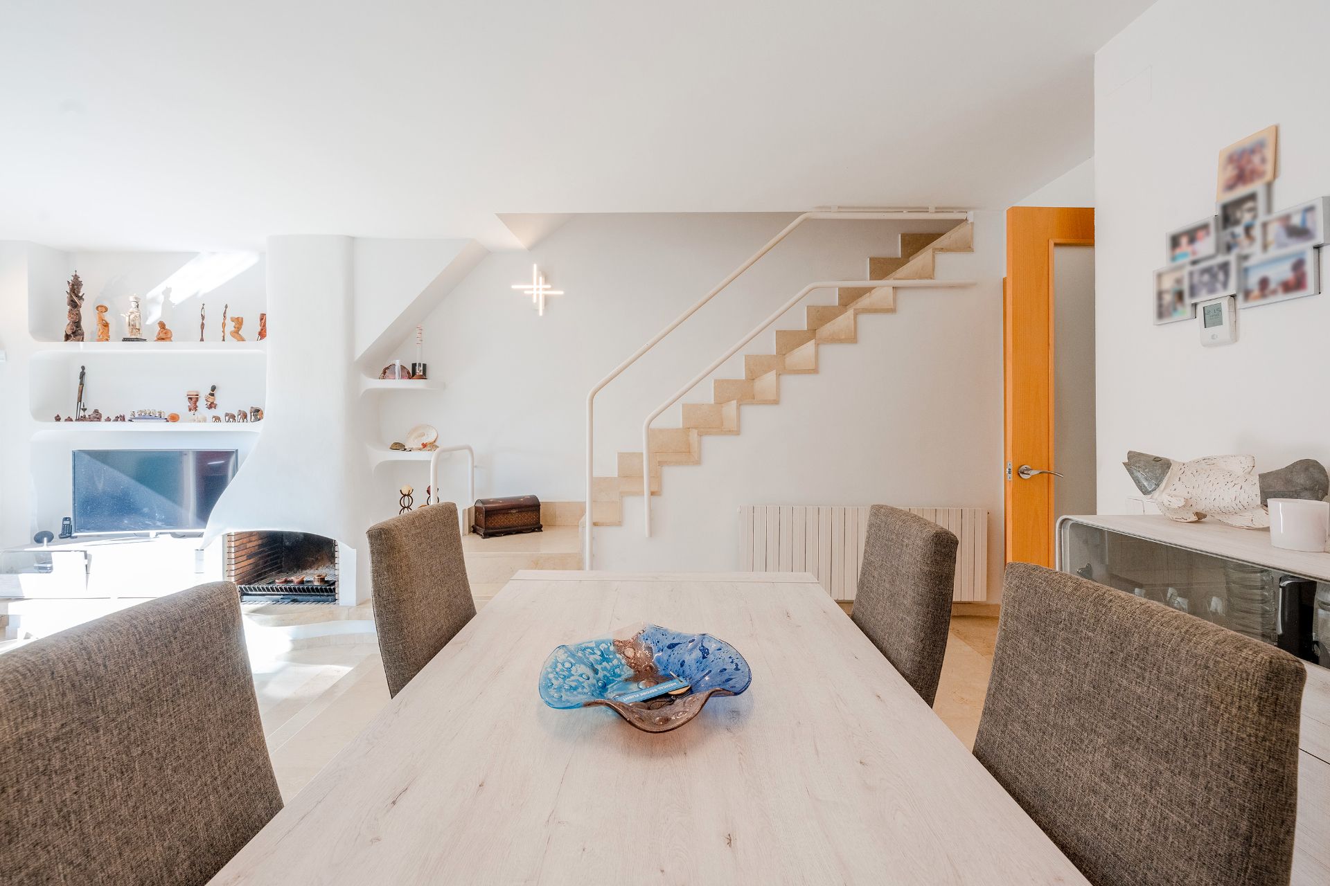 Dining room of Single-family semi-detached for sale in Tiana  with Heating, Private garden and Oven