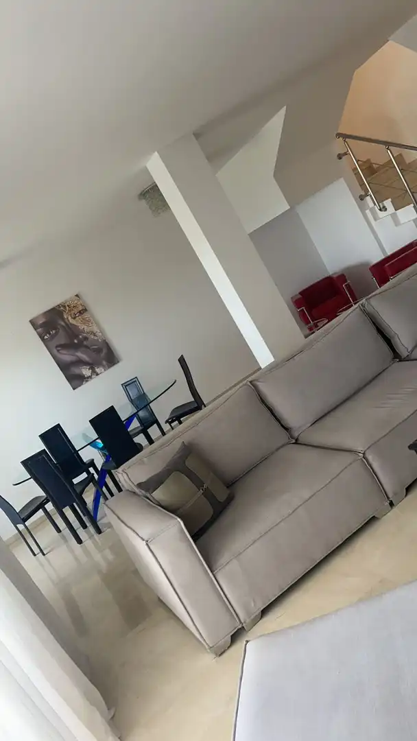 Living room of Attic for rent in Marbella  with Air Conditioner, Terrace and Swimming Pool