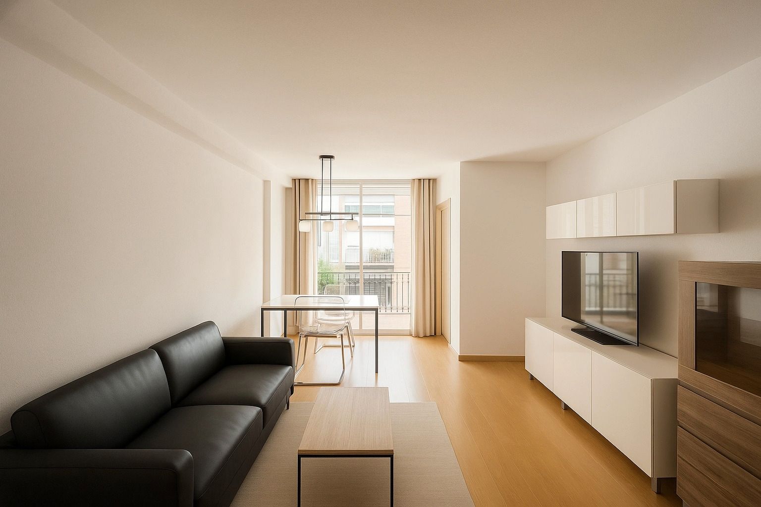 Sala d'estar de Pis de lloguer en Sant Cugat del Vallès amb Aire condicionat, Calefacció i Terrassa