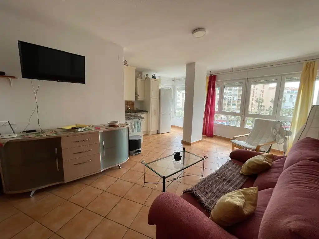 Sala d'estar de Apartament en venda en Torrox amb Terrassa, Piscina i Moblat