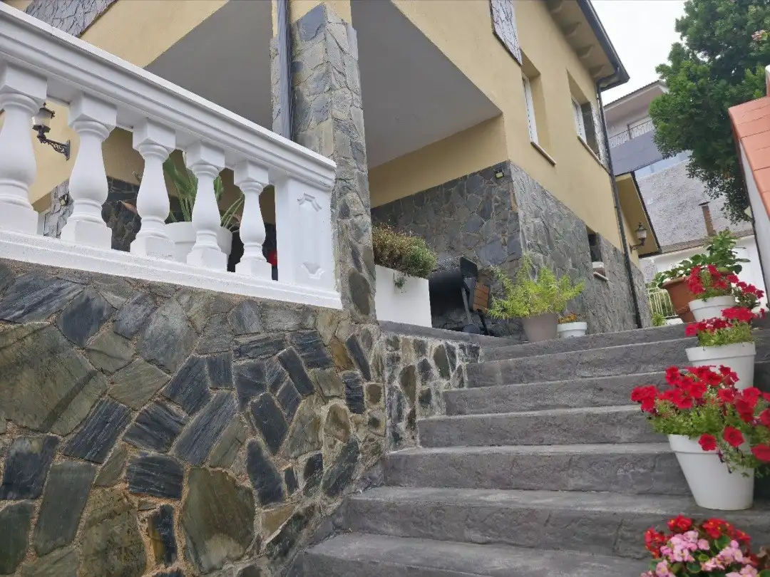 Exterior view of Houses for sale in Sant Fost de Campsentelles  with Air Conditioner, Heating and Private garden