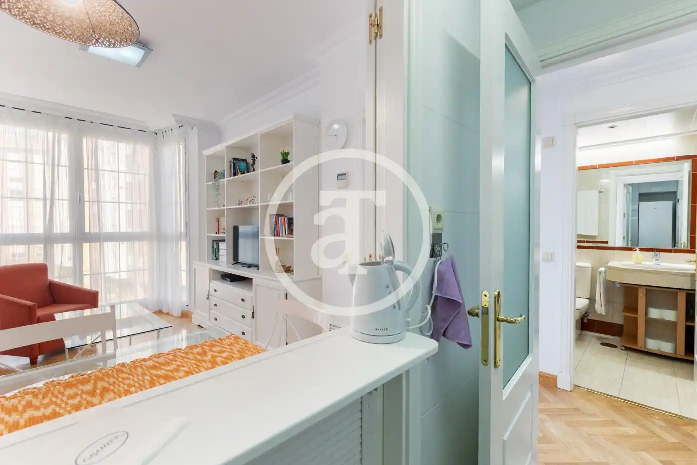 Bedroom of Flat for rent in Madrid  with Air Conditioner, Heating and Furnished