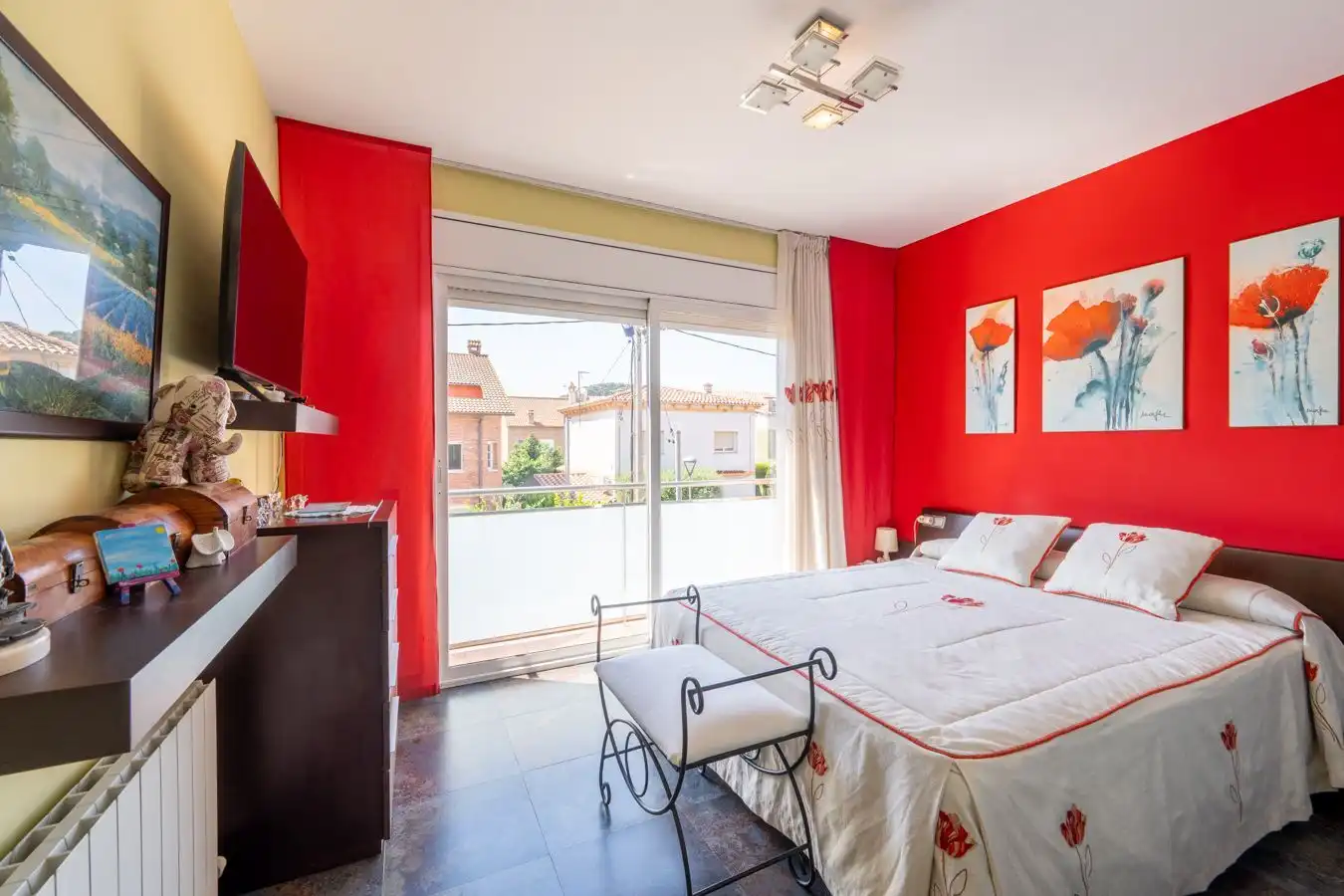 Dormitori de Casa adosada en venda en Montcada i Reixac amb Calefacció, Jardí privat i Terrassa