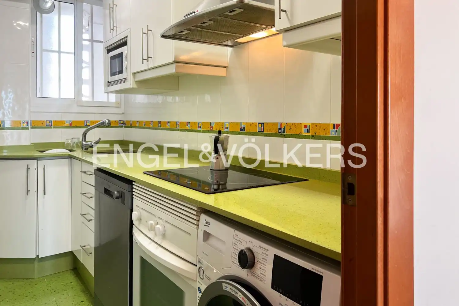 Küche von Wohnung zur Miete in La Pobla de Farnals mit Heizung, Privatgarten und Schwimmbad