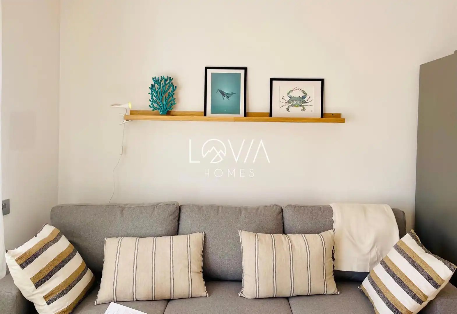 Sala d'estar de Apartament de lloguer en La Oliva amb Terrassa, Piscina i Piscina comunitària