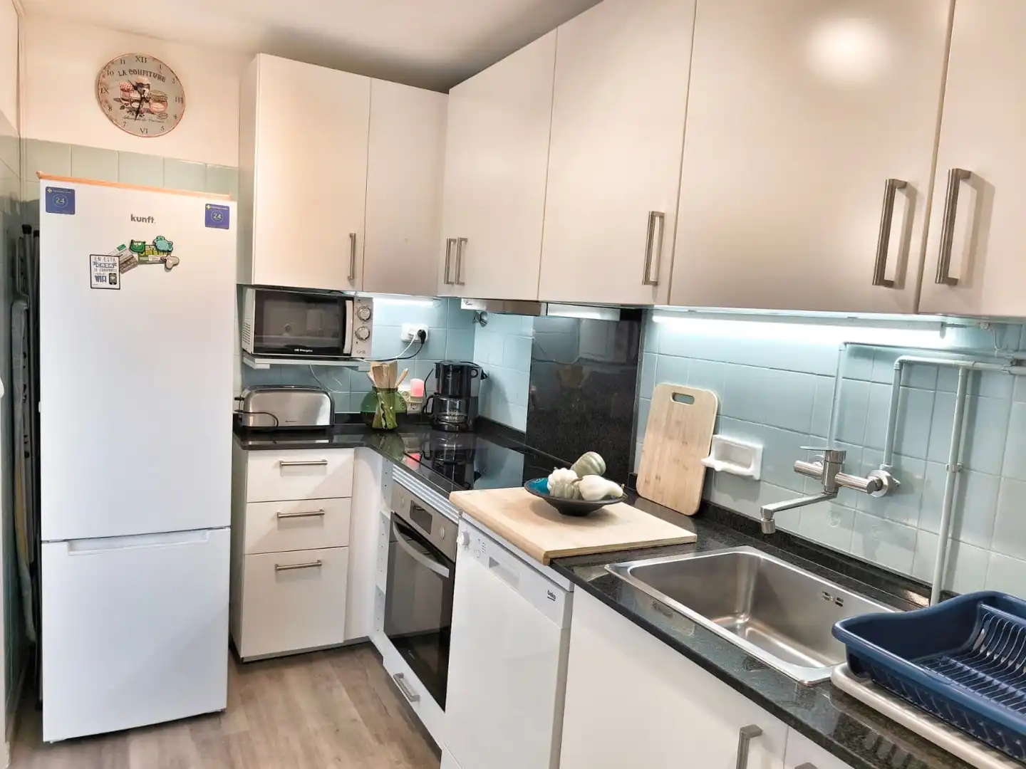 Küche von Wohnung zum Verkauf in Lloret de Mar mit Heizung, Privatgarten und Terrasse