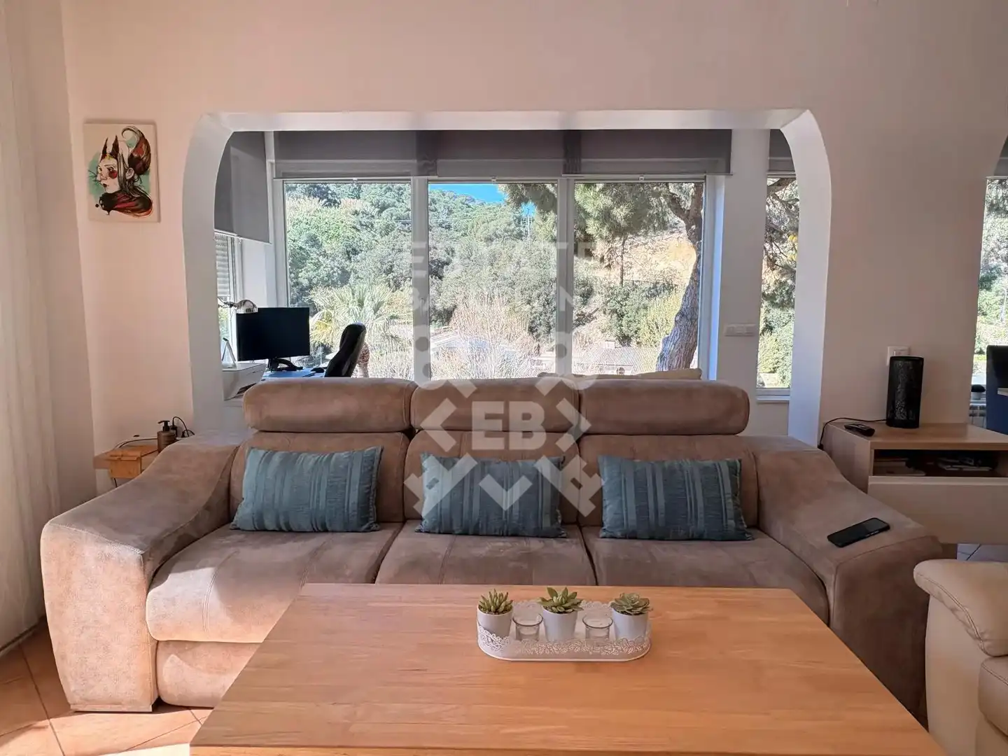 Sala d'estar de Casa o xalet en venda en Lloret de Mar amb Aire condicionat, Calefacció i Jardí privat