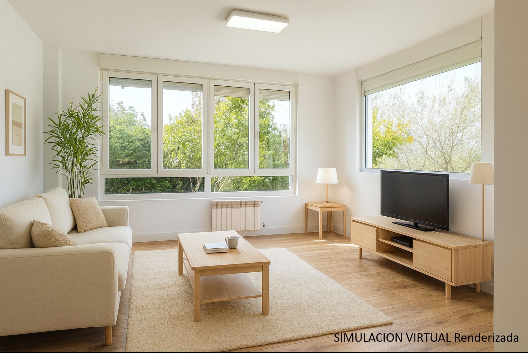 Sala de estar de Casa o chalet de alquiler en Villaescusa (Cantabria) con Calefacción, Jardín privado y Parquet