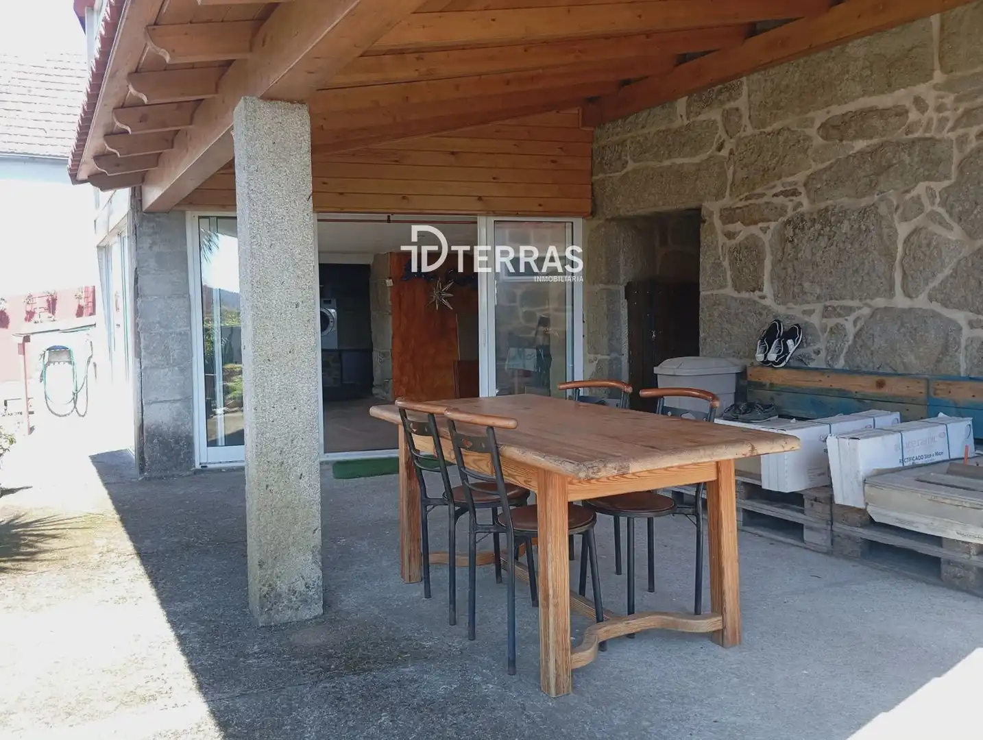 Terrasse von Haus oder Chalet zum Verkauf in Poio mit Heizung, Abstellraum und Schwimmbad