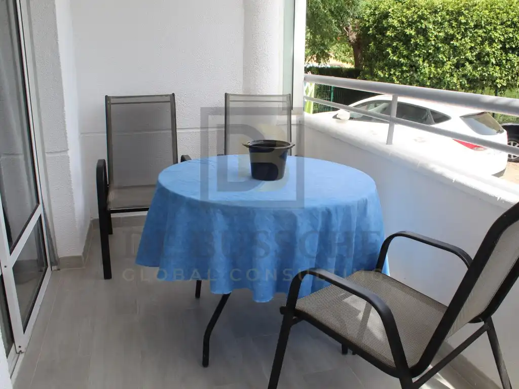 Terraza de Apartamento en venta en Pilar de la Horadada con Aire acondicionado, Piscina y Amueblado