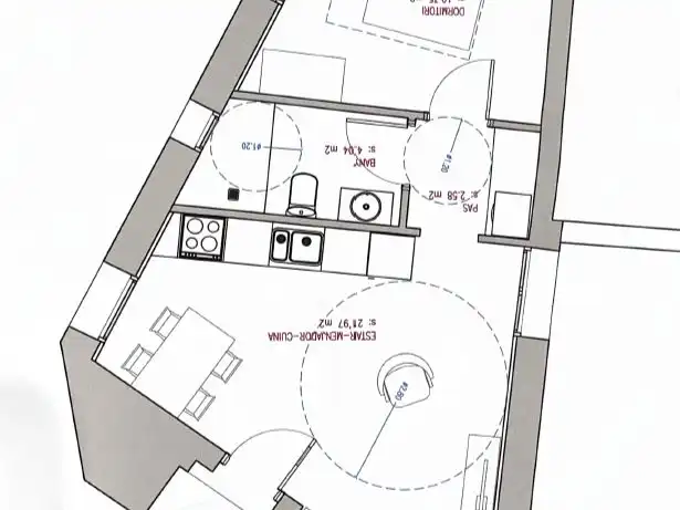 Appartement compact à vendre à Passeig Font del Cirerer 17, imagen 3