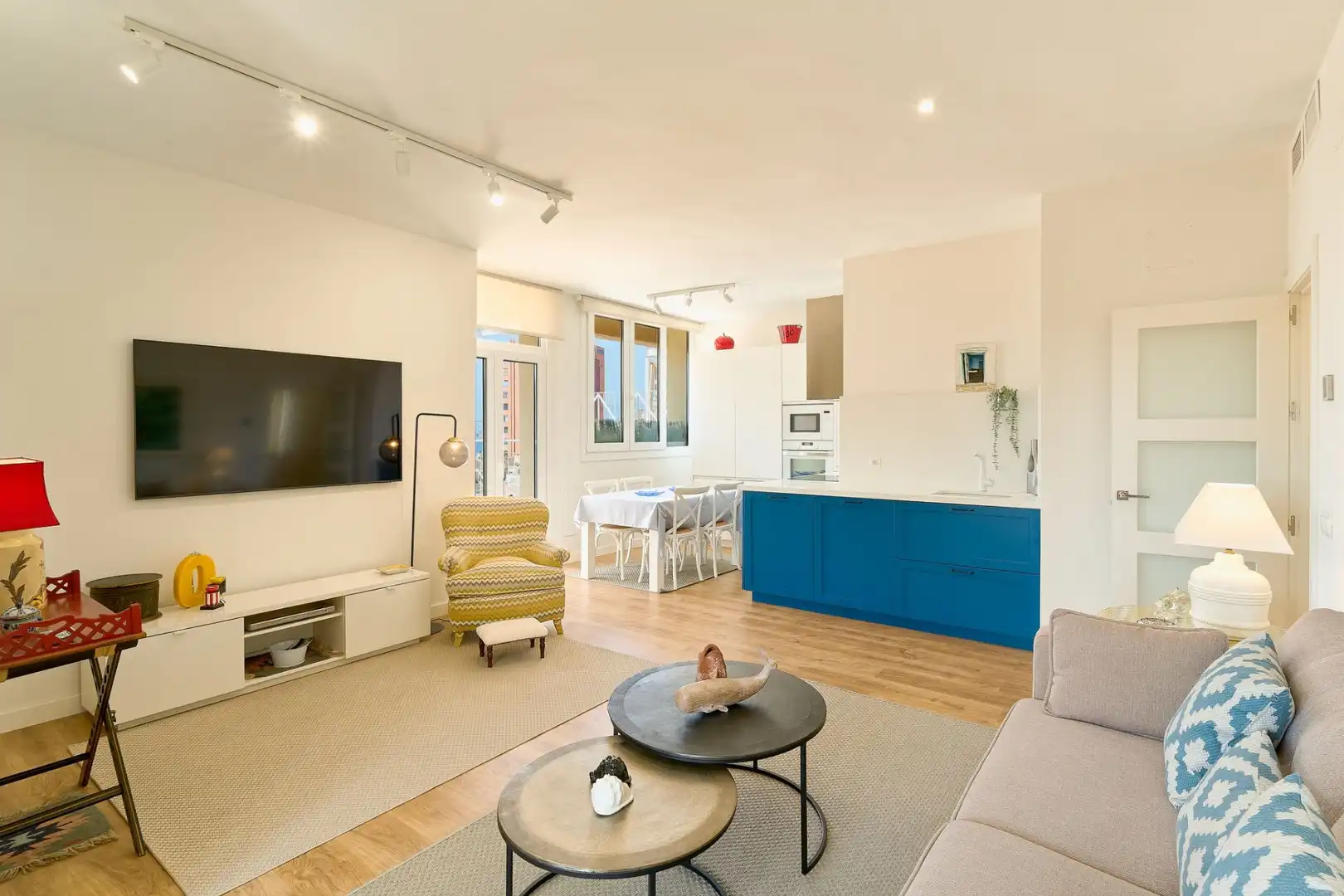 Wohnzimmer von Wohnung zum Verkauf in Málaga mit Klimaanlage, Heizung und Terrasse