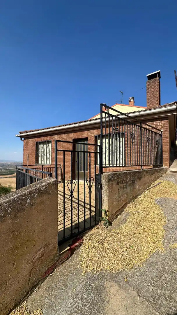 Exterior view of Houses for sale in Ausejo  with Heating, Terrace and Furnished